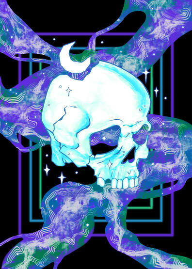 "neon nightlight" (2024) | Digital Illustration